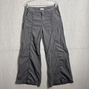 XCVI Wearables Women's Size Medium Gray Cotton Twill Wide Leg Summer Pants